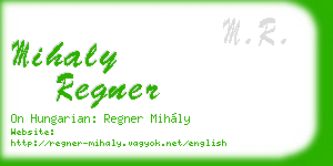 mihaly regner business card